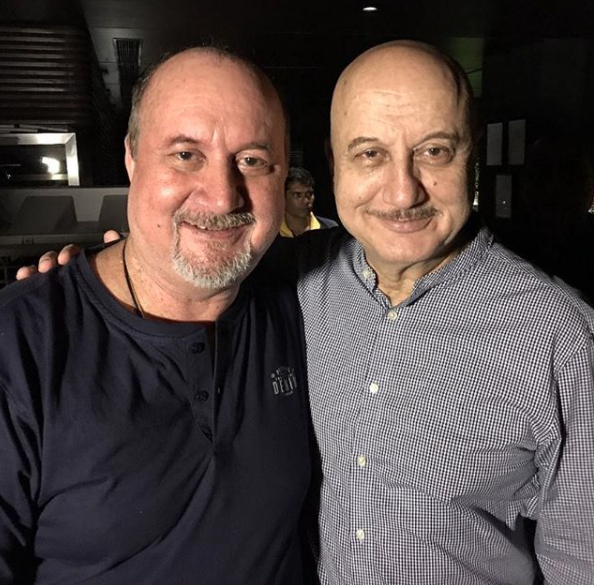 Anupam Kher and Raju Kher